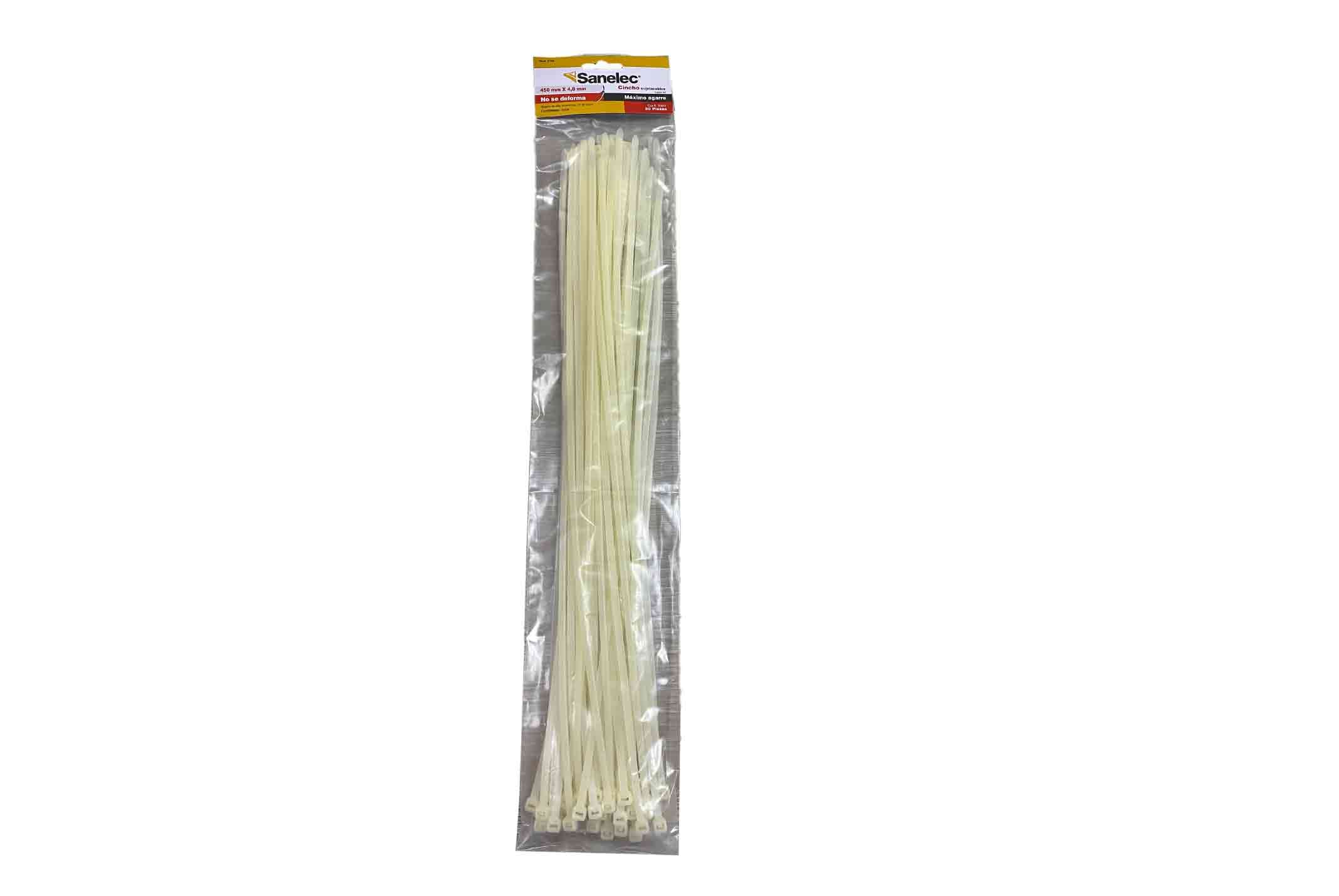 SL AMARRA PLAST BL 4.8X450MM 50U CINCHOS - 1