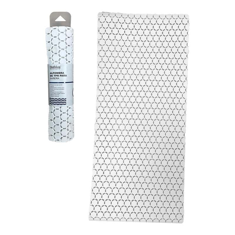 HO ALFOMBRA ANTIDESLIZANTE P/DUCHA BLANCA 78cmX35CM PLAST - 1