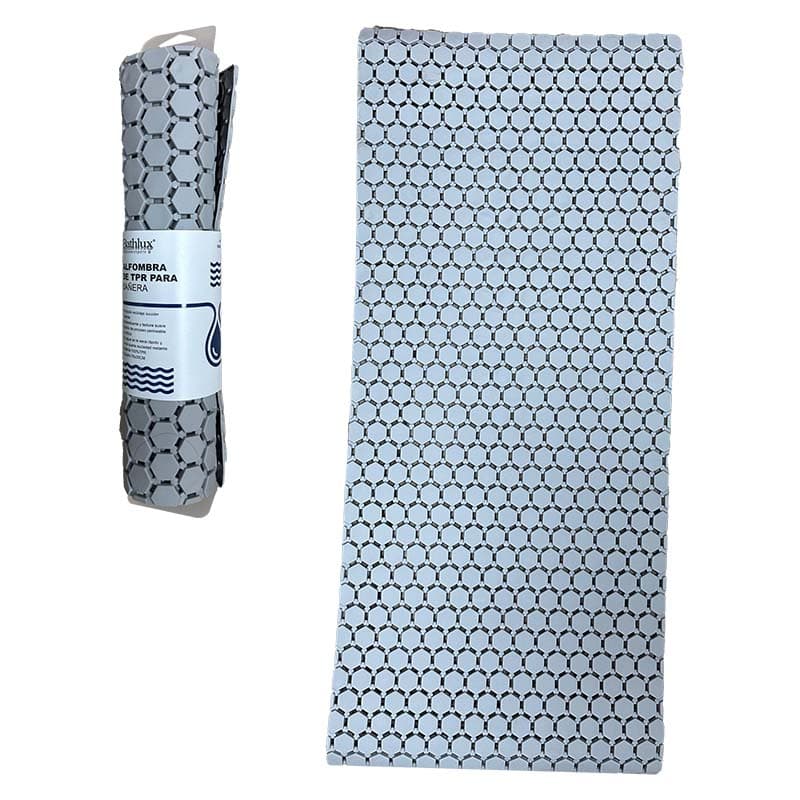 HO ALFOMBRA ANTIDESLIZANTE P/DUCHA GRIS 78cmX35cm PLAST - 1