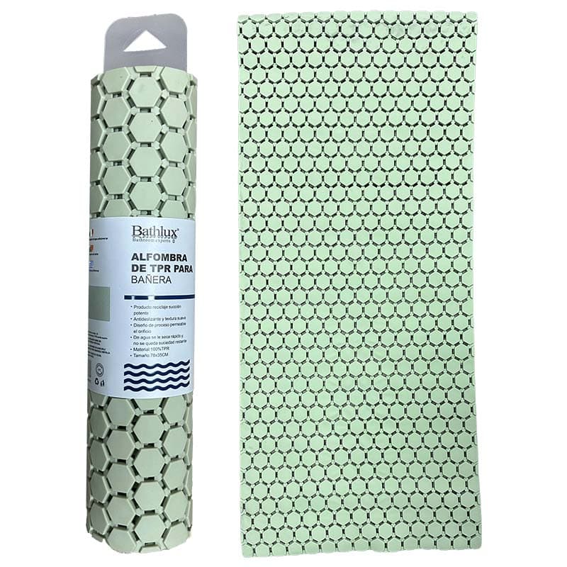 HO ALFOMBRA ANTIDESLIZANTE P/DUCHA VERDE 78cmX35 PLAST - 1