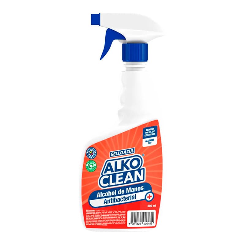SELLO AZUL ALCOHOL ANTIBACTERIAL C/ATOM  500ML - 1