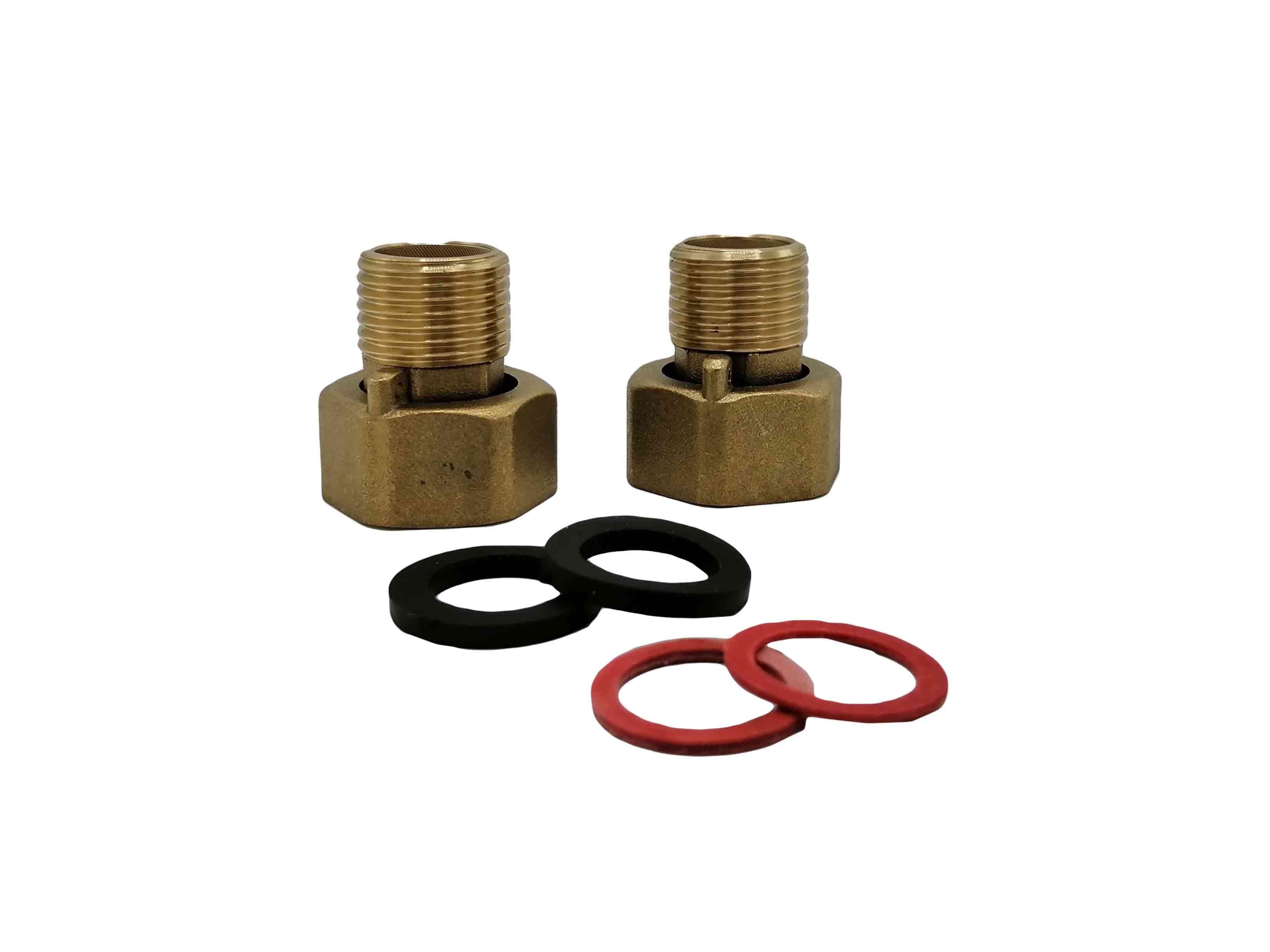 IMP ACOPLE P/MEDIDOR AGUA 3/4 A 1/2 BRONCE - 1