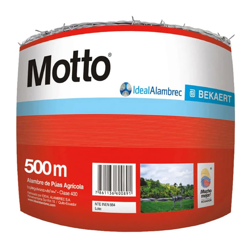 IDEAL PUA MOTTO ROJO 500MT ALAMBRE - 1