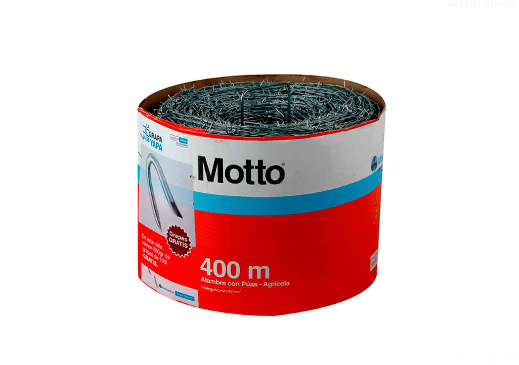 IDEAL PUA MOTTO ROJO 400MT ALAMBRE - 1