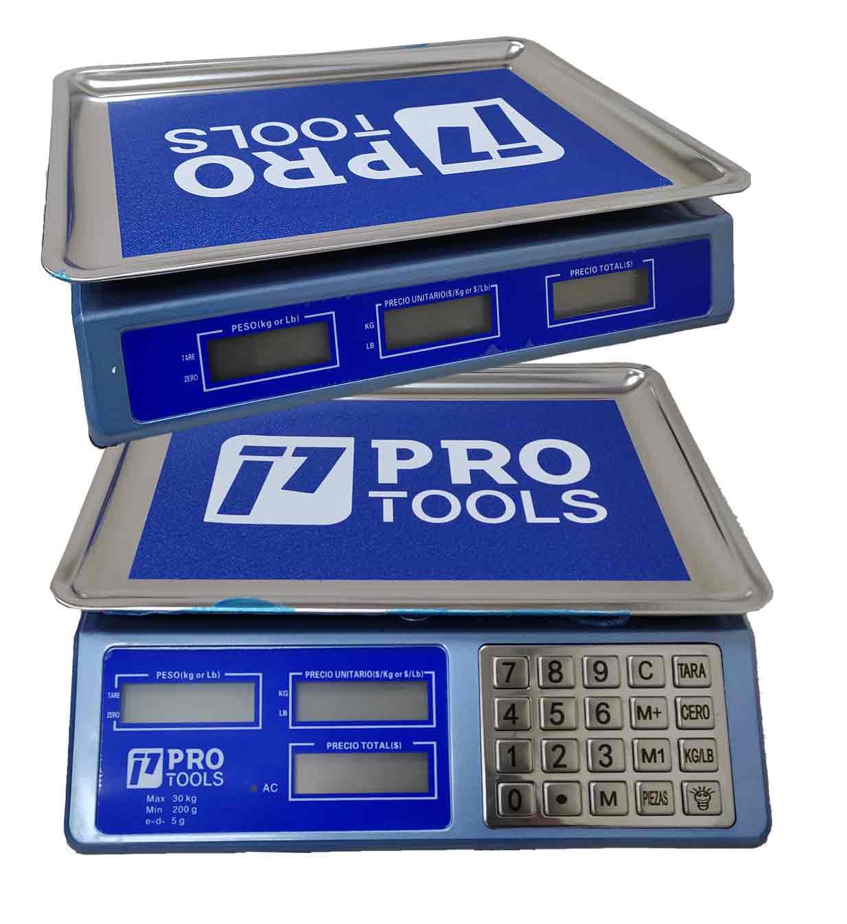 PT BALANZA 30KG DIGIT CELESTE LB/KG/Contad PROTOOL - 1