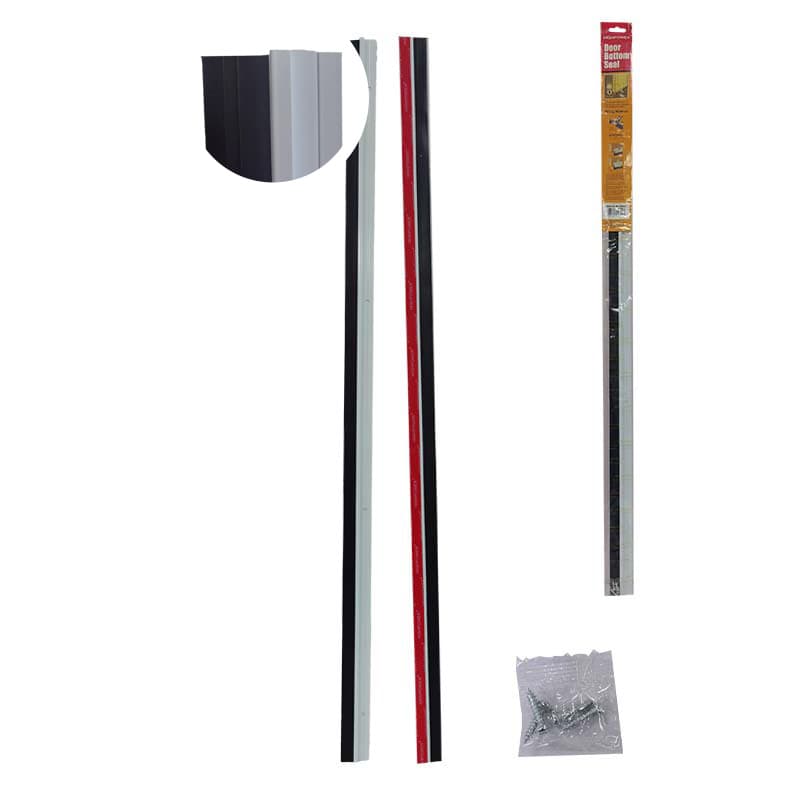 IMP BARREDERA BLANCA ALUMINIO C/CAUCHO 1MT C/A - 1