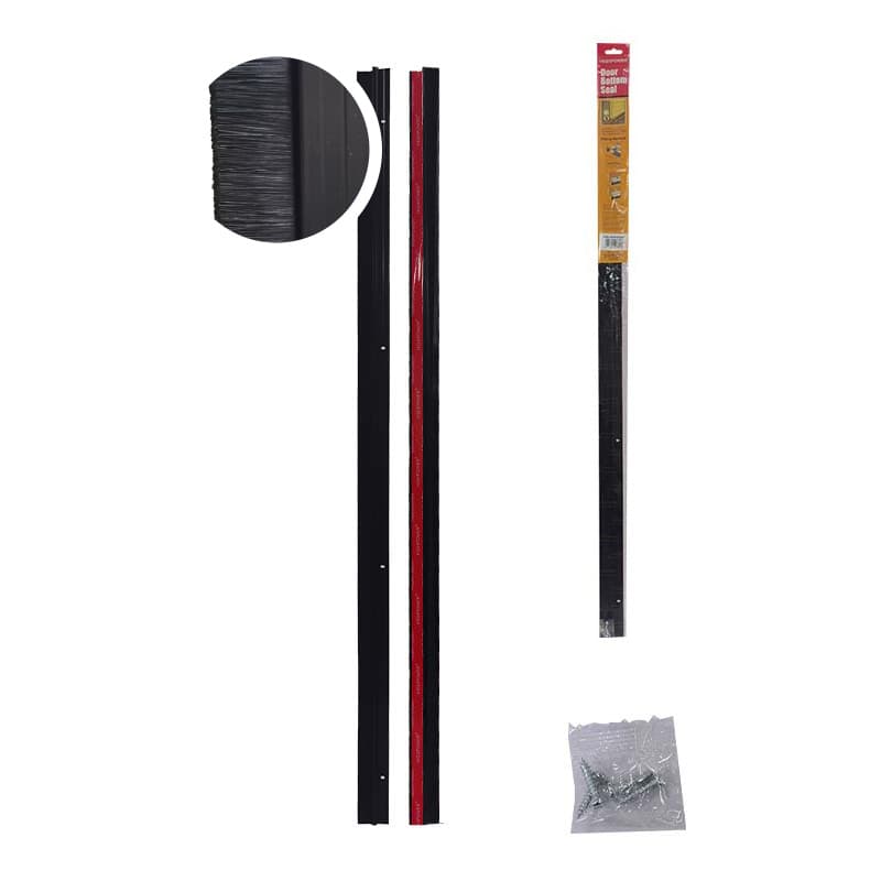 IMP BARREDERA NEGRA ALUMINIO C/ESCOBILLA 1MT - 1