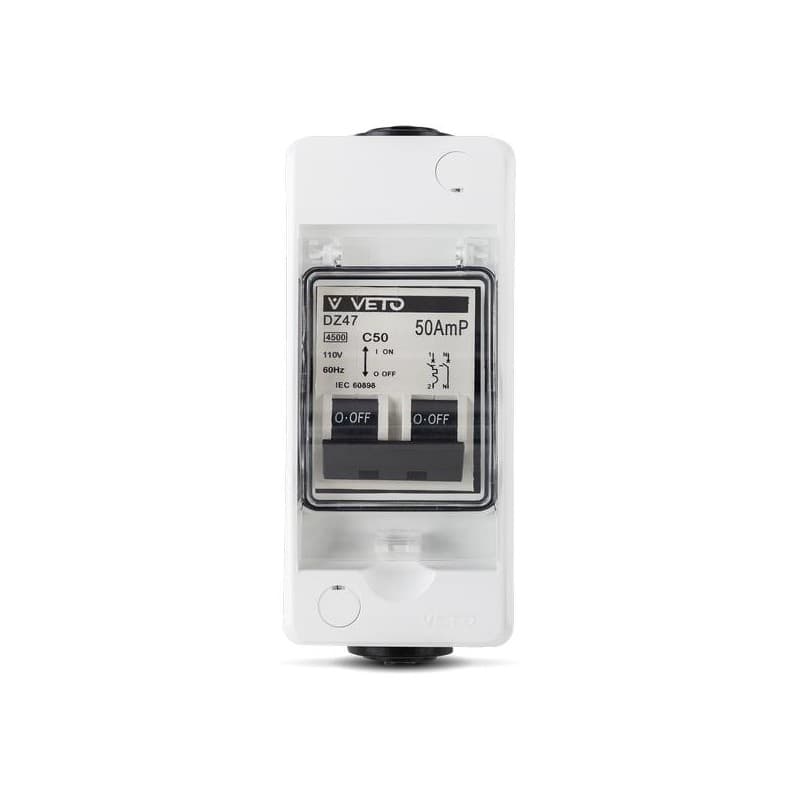 VETO POW50010 SWITCH 50AMP PLUS 2P 220V (50010 - 1