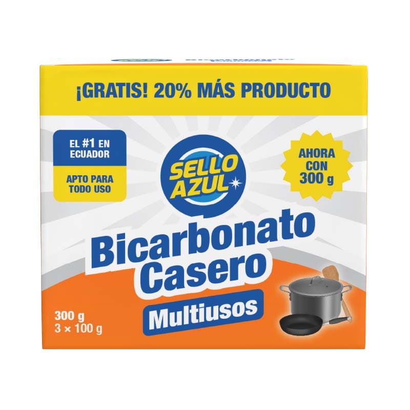 SELLO AZUL BICARBONATO LIMPIZA 300gr (18UxCJ) - 1