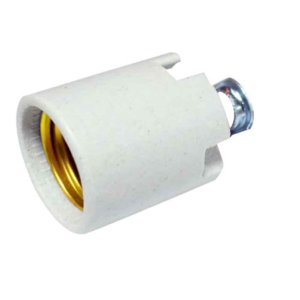 IMP BOQUILLA PORCELANA E27 P/LAMP C/ANILLO - 1