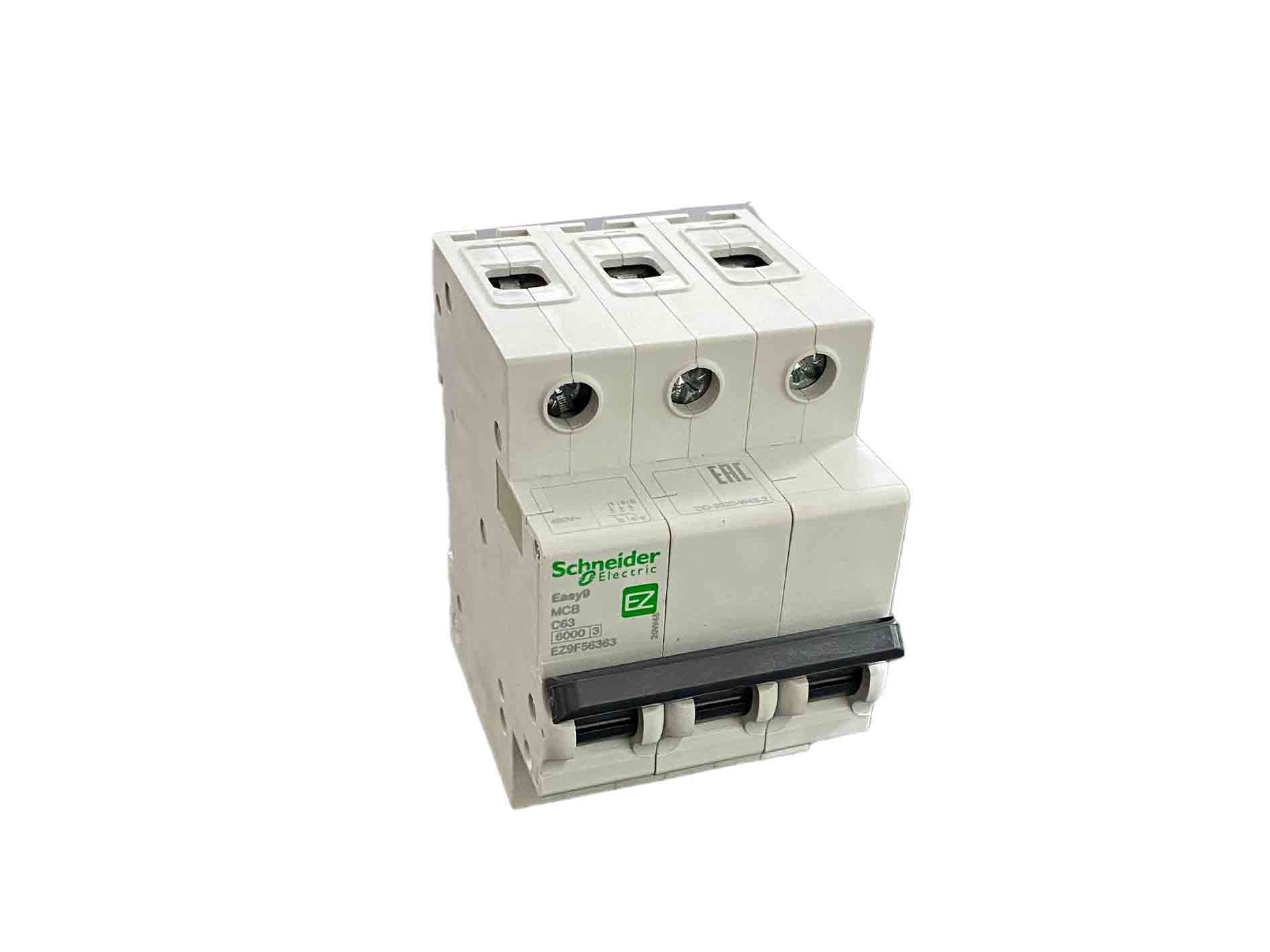 SQD BREAKER RIEL EASY9 TRIFASICO 63AMP (4UxCJ) - 1