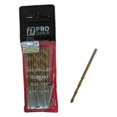 PT BROCA 7/64 TITANIUM PROTOOLS GERMANY HSS (10U) - 1
