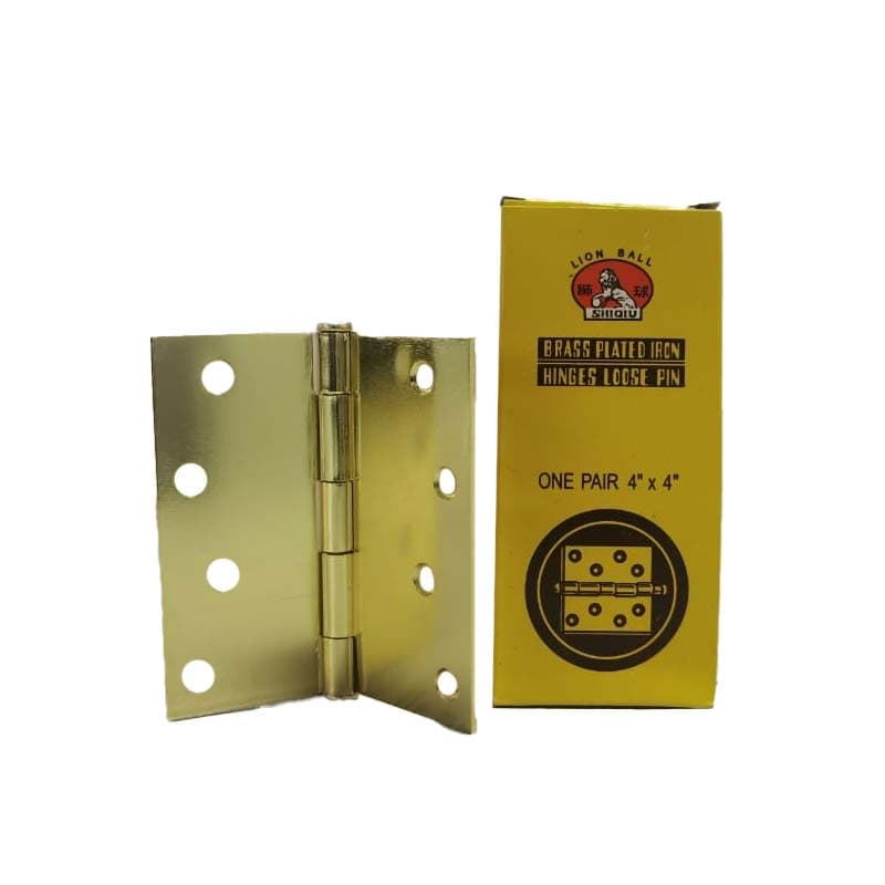 IMP BISAGRA DORADA 4X4X2mm CHINA (50PRS) - 1