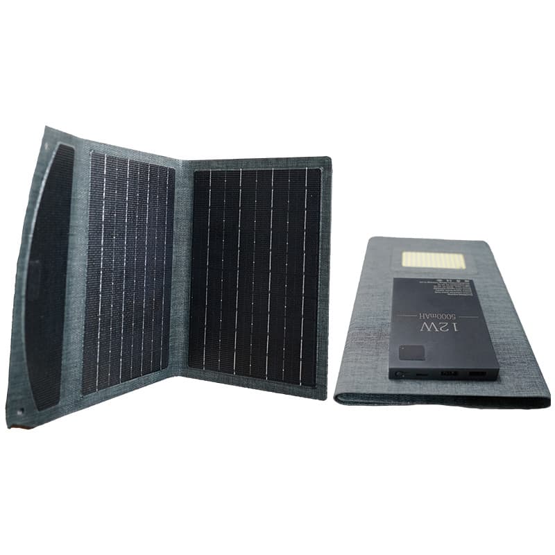 IMP POWER BANK 12W 5000mAH C/PANEL SOLAR RS-12 - 1