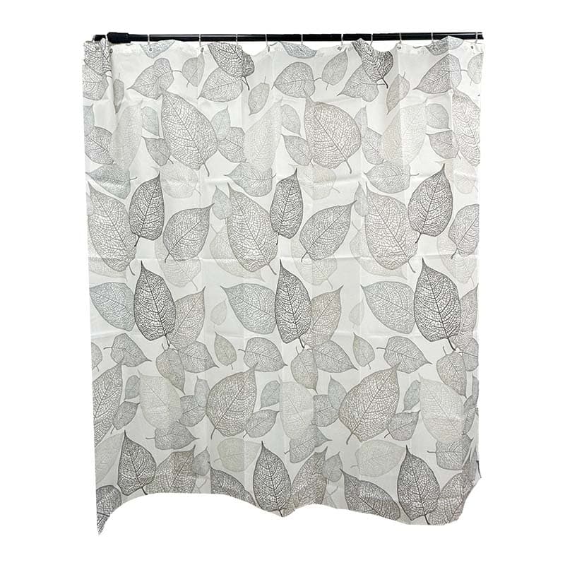HO CORTINA TELA D/BANO HOJAS ESTAMPADAS 60666 - 1