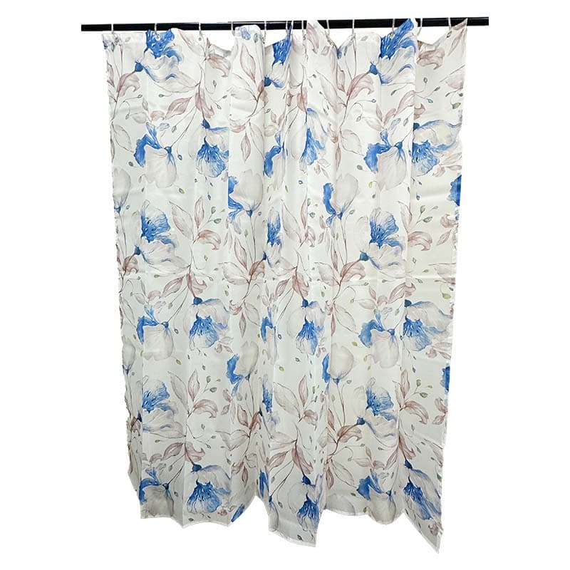 HO CORTINA TELA D/BANO FLORAL PURPURA 60718 - 1