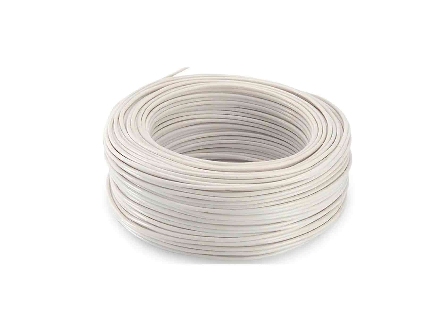 ELECTROCABLE SOLIDO #10 BLANCO THHN 600V 90C - 1