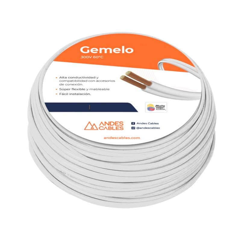 ANDES CABLES GEMELO 2X10  AWG 100MT - 1