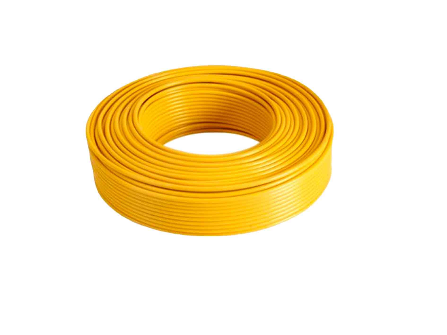 ELECTROCABLE SOLIDO 14 AMARILLO THHN 600V 90C - 1