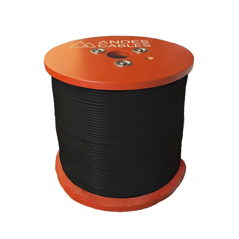 *OF ANDES CABLES FLEXIBLE #6 NEGRO THW AWG 500MT - 1
