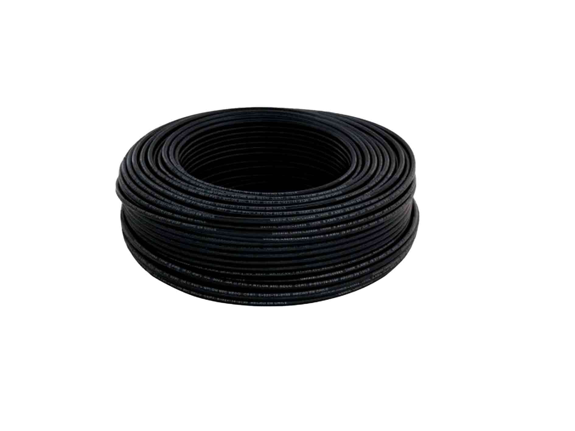 CABLEC SOLIDO #10 NEGRO THHN 100MT - 1