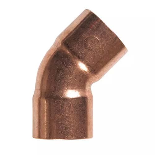 NIBCO COBRE CODO 1/2X45º SO-SO 1U ( - 1