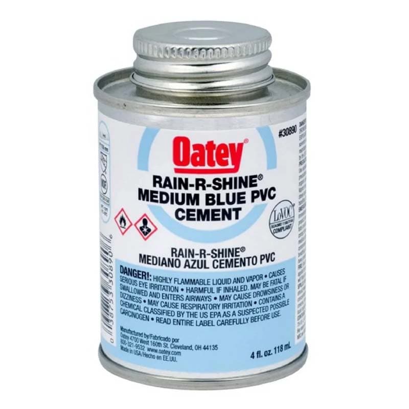 PEGAMENTO OATEY AZUL 1/32 (4 OZ)  RAIN-R-SHINE - 1
