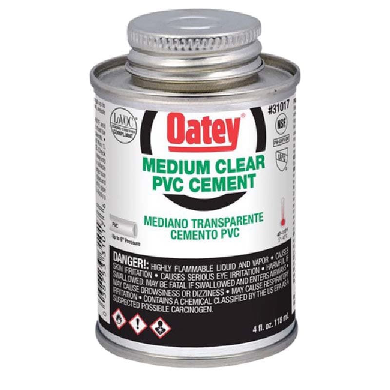 PEGAMENTO OATEY TRANSPARENTE 1/32 (4 OZ) VISCOSIDA - 1