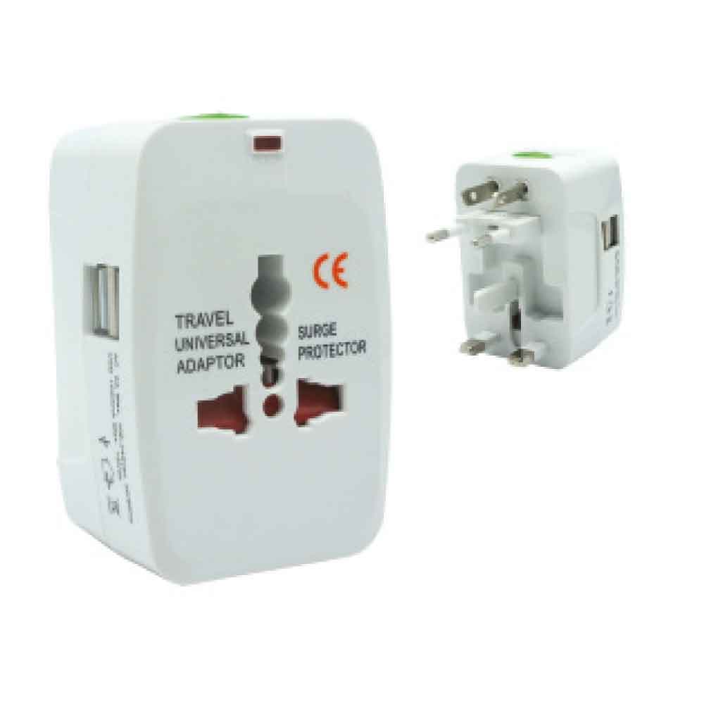 IMP ADAPTADOR UNIVERSAL 2USB VIAJERO 5EN1 - 1