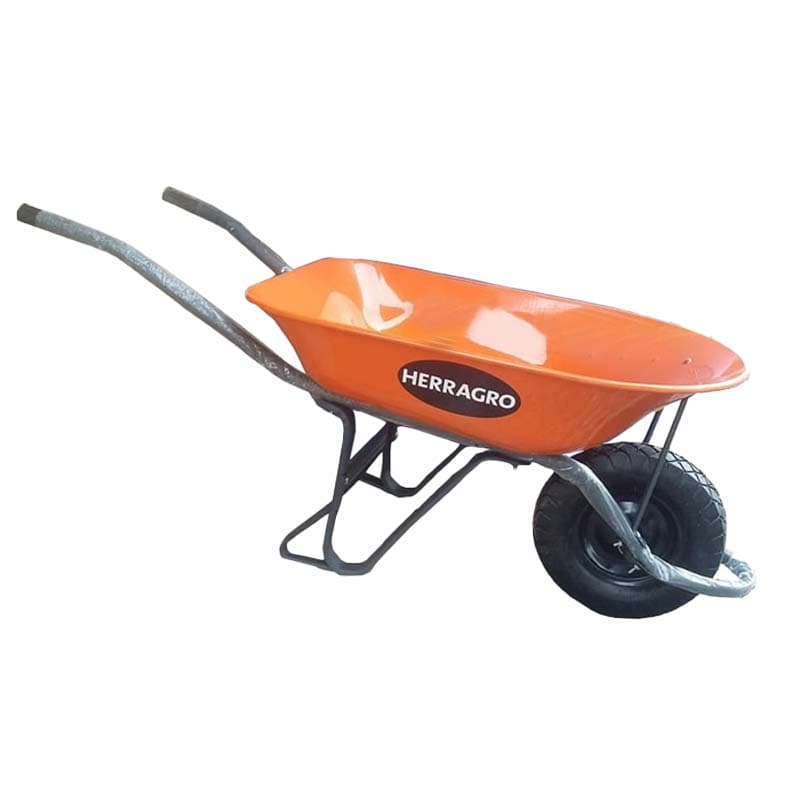 HERRAGRO CARRETILLA R/NEUMATICA NARANJA DESAR - 1