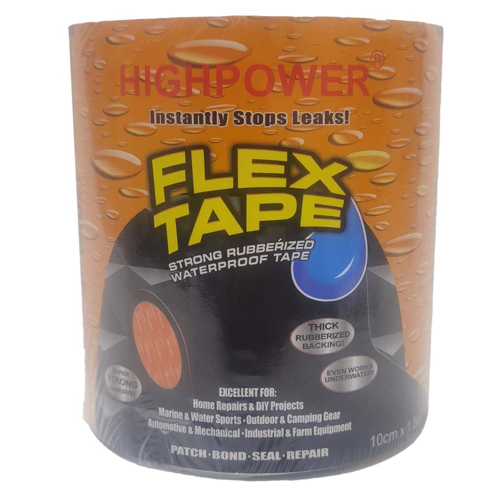 IMP CINTA FLEX TAPE NEGRO 10cmX1.5mt HP-1151 - 1