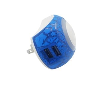 *LQ IMP LINT LED MINI LUZ DE NOCHE 2USB P/PARE - 1