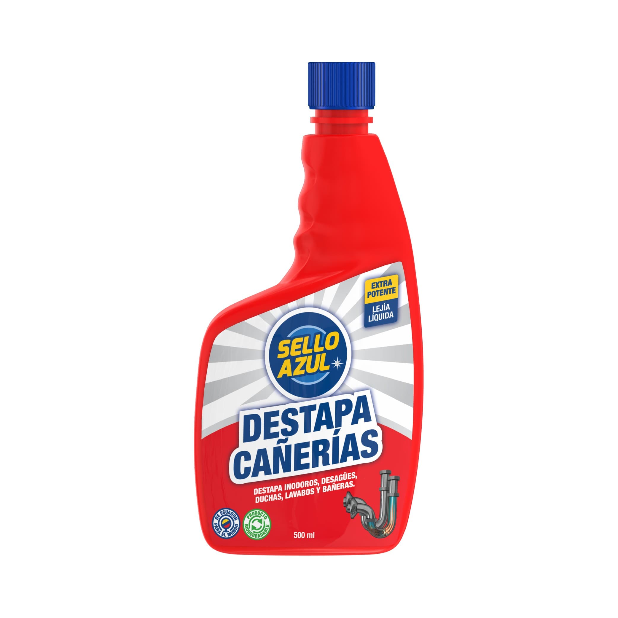 SELLO AZUL DEST. CAÑERIAS 500ml (12UxCJ) - 1