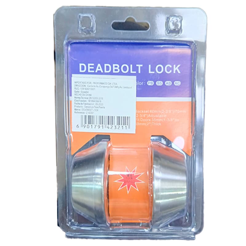 IMP CERROJO LLAVE/LLAVE NIQUEL (102-P) - 1