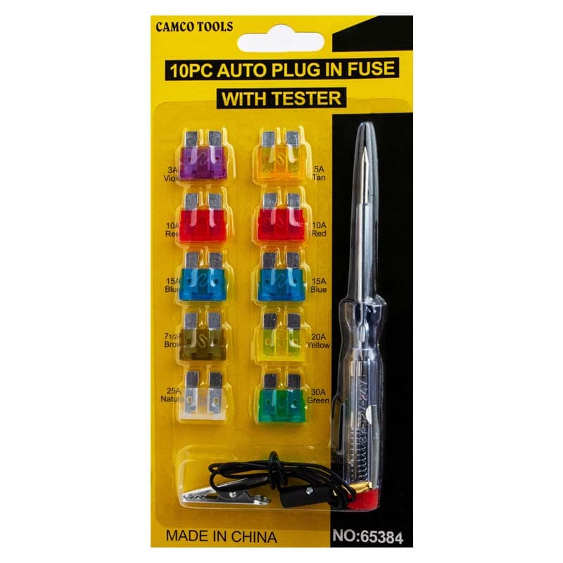 IMP JGO COMPROBADOR DE CORRIENTE 12V + FUSIBLE - 1