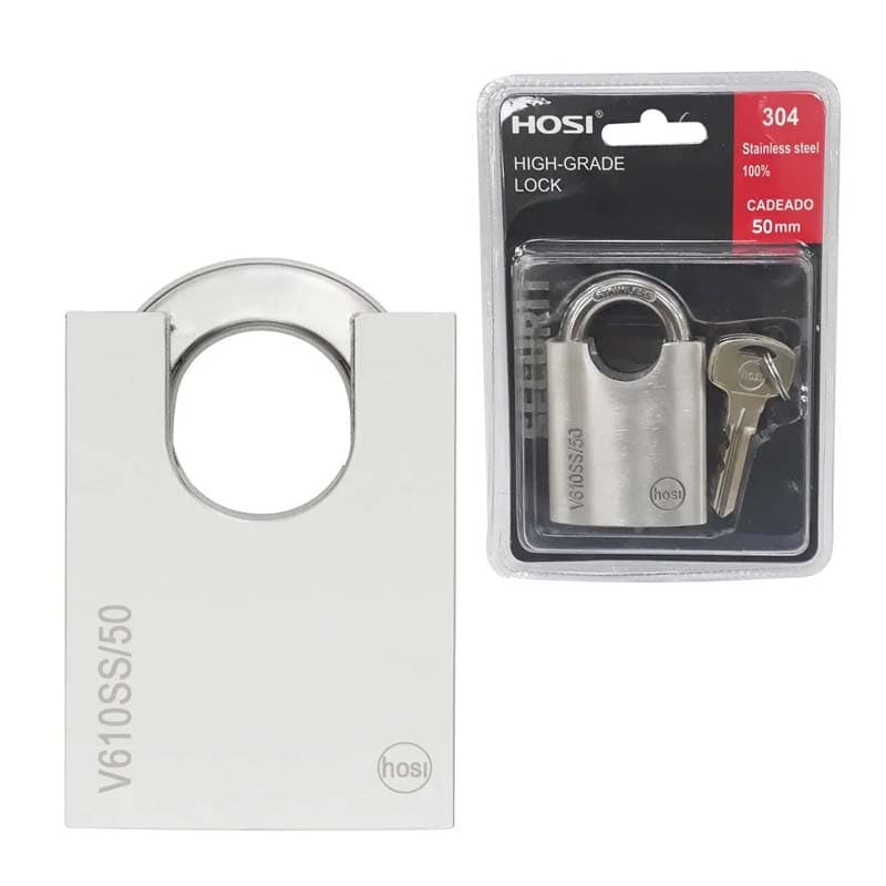 IMP CANDADO HOSI BLINDADO ACERO INOX V6 50MM - 1