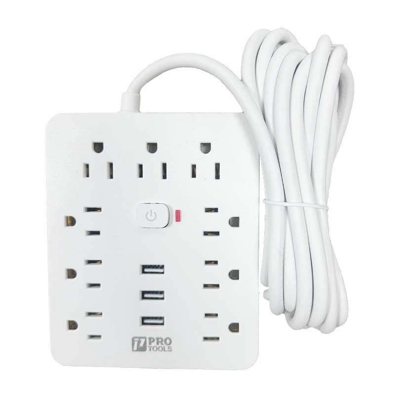 IMP CORTA PICO 9TOMAS + 3USB 2.0MT BL C/INT PR - 1