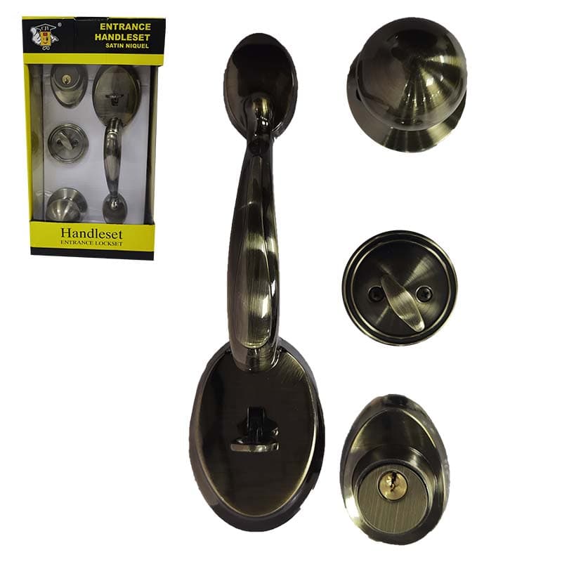 IMP CERRADURA P/PRINCIPAL LL/SEG BRONCE ANT - 1
