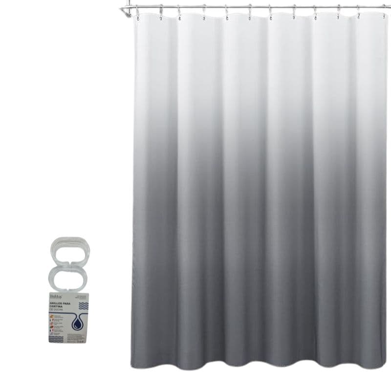 HO CORTINA EVA D/BANO DEGRADE GRIS  1.80X1.80 / 62 - 1