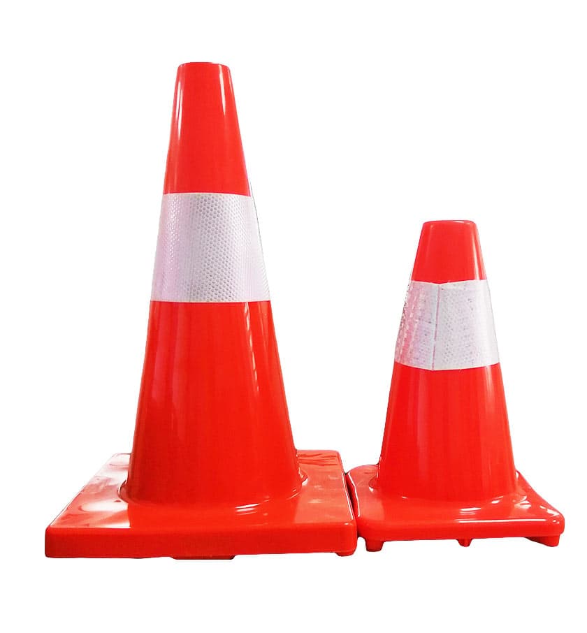 IMP CONO SEGURIDAD 45CM CAUCHO PVC FLEXIBLE - 1