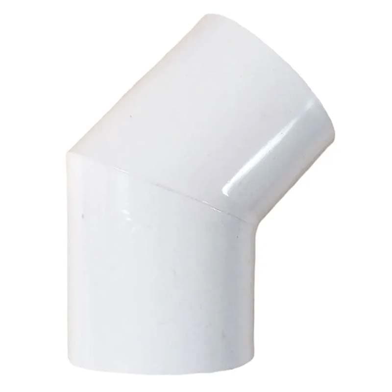 RIVAL CODO SCH40 PVC PEGAB. 1/2x45 (360UxCJ) - 1
