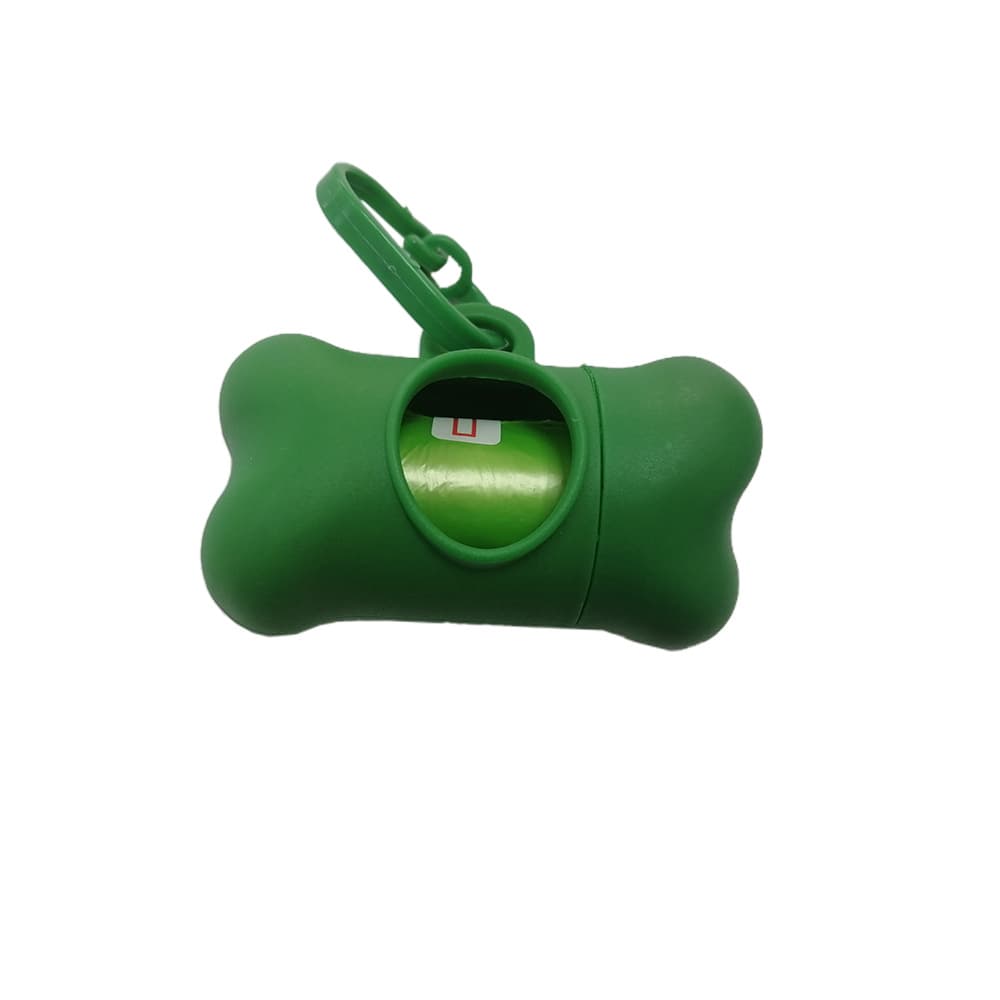 DISPENSADOR VERDE P/FUNDA DESECHOS MASCOTA - 1