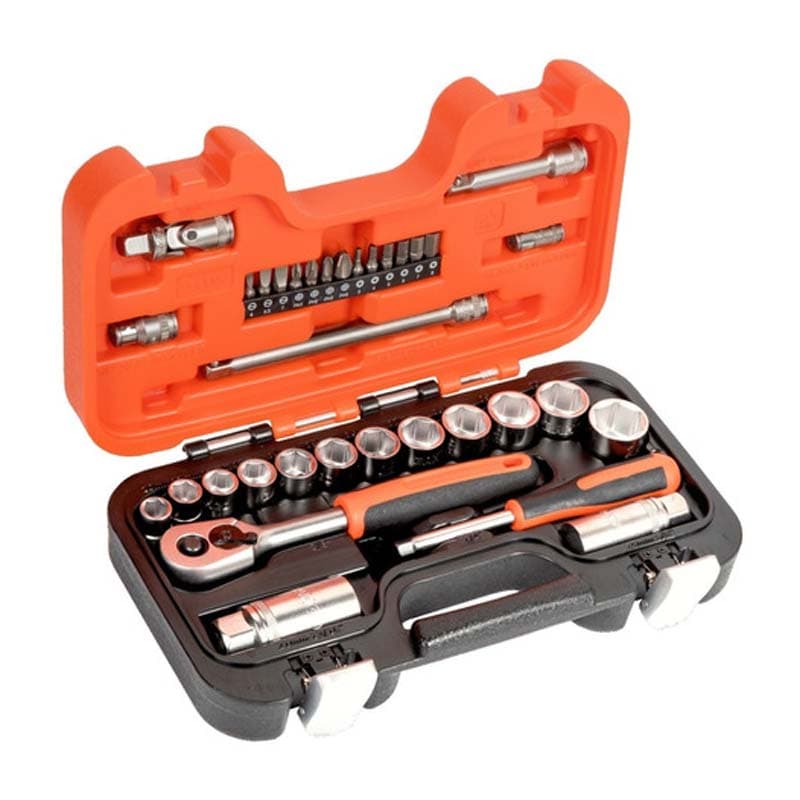 BAHCO JGO DADOS Y PUNTAS 34 PZS 1/4 - 3/8 S330 - 1