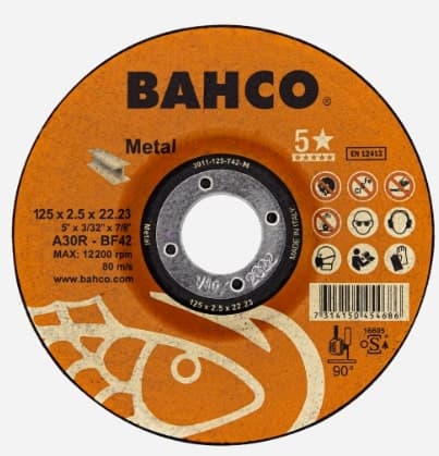 BAHCO DISCOS C/METAL 180mmX3.2 A30R - 1