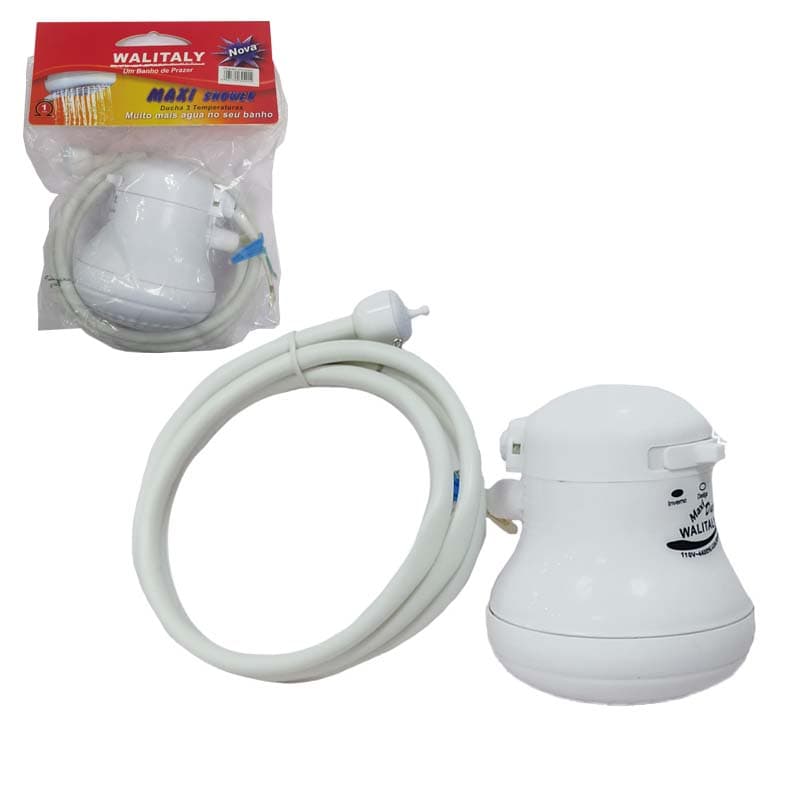 IMP DUCHA BLANCA WALITALY 3TEMP 110V C/MANG ETIQ-R - 1