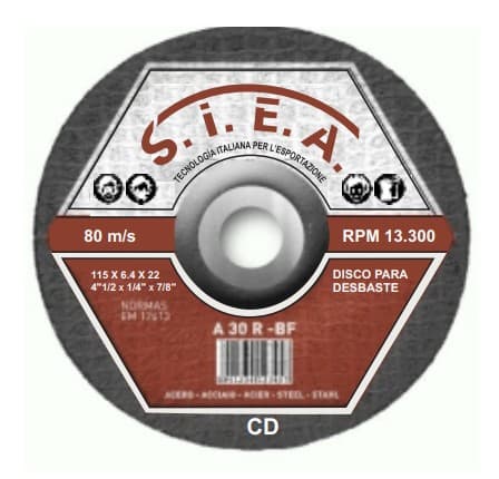 SIEA DISCO PULIR/METAL 4.1/2X1/4 (25UXCJ) - 1