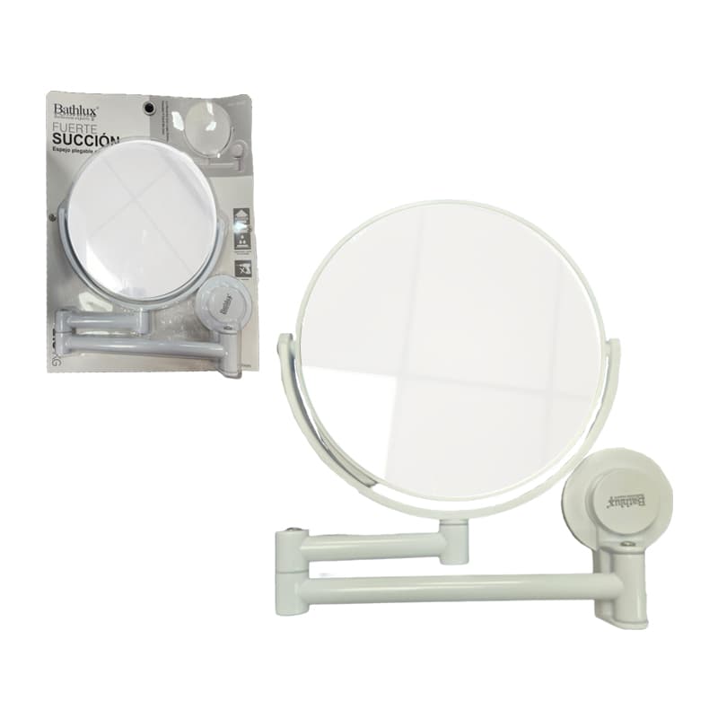HO ESPEJO PLEGABLE PLAST BLANCO C/VENTOSAS  / 3016 - 1
