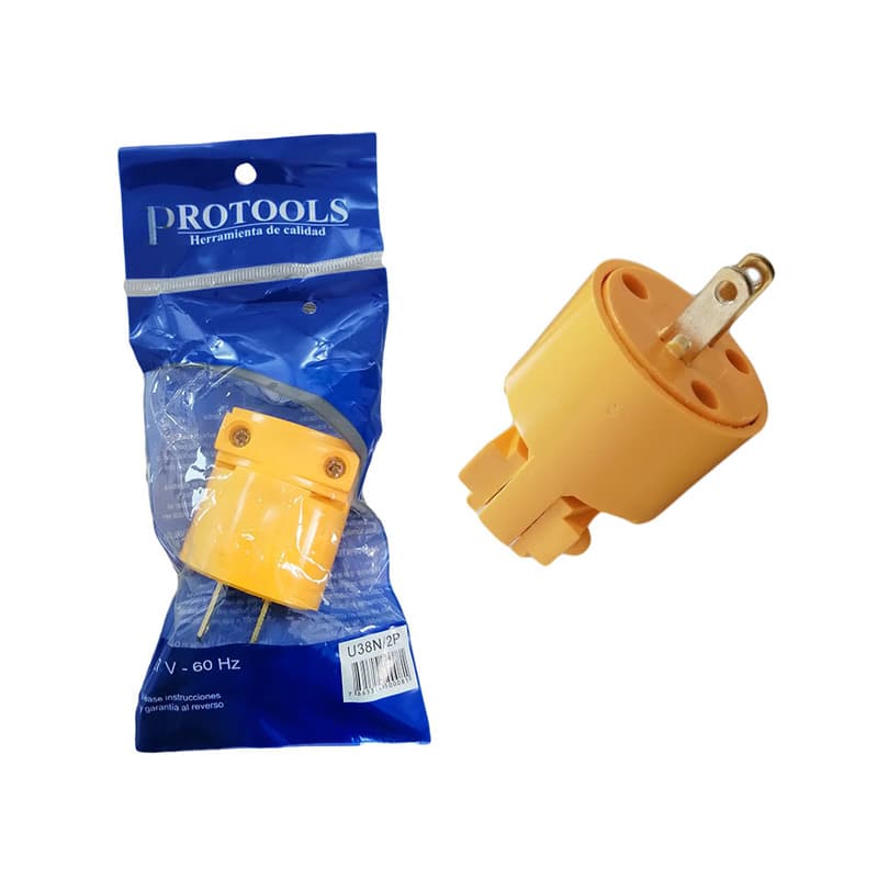 PT ENCHUFE T/EAGLE 2PATAS PLAST U38-U38N-2P (3 - 1