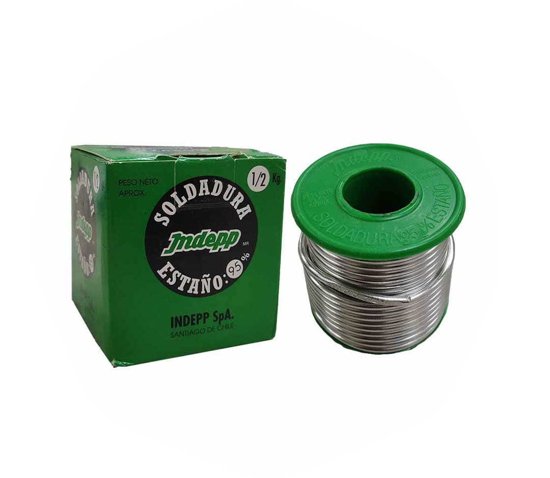 INDEPP ESTANO SUELDA COBRE 95% 1/2KG 1U - 1