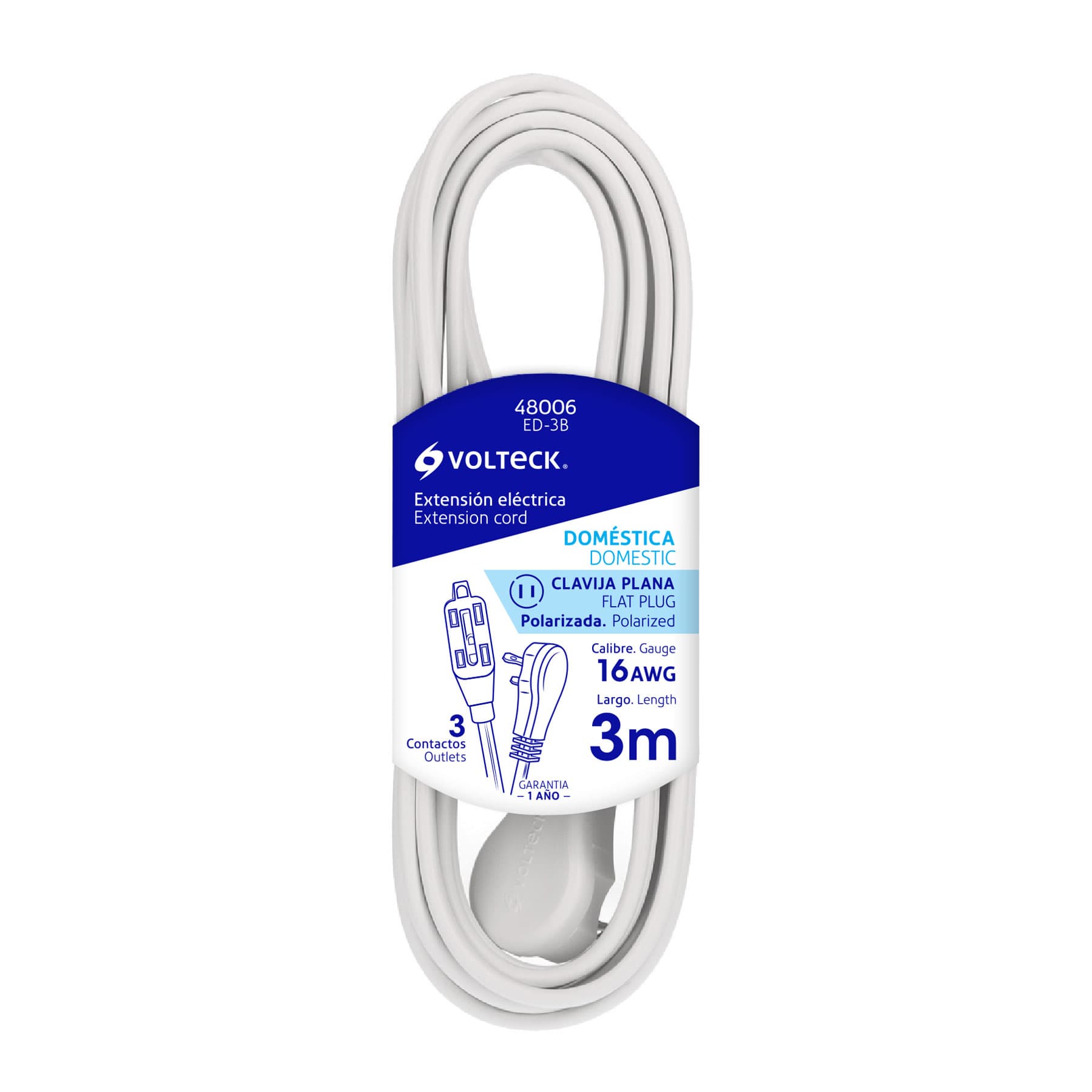 VOLTECK EXTENSION BL. 2x16 3MT (6UxCJ) C.48006 - 1